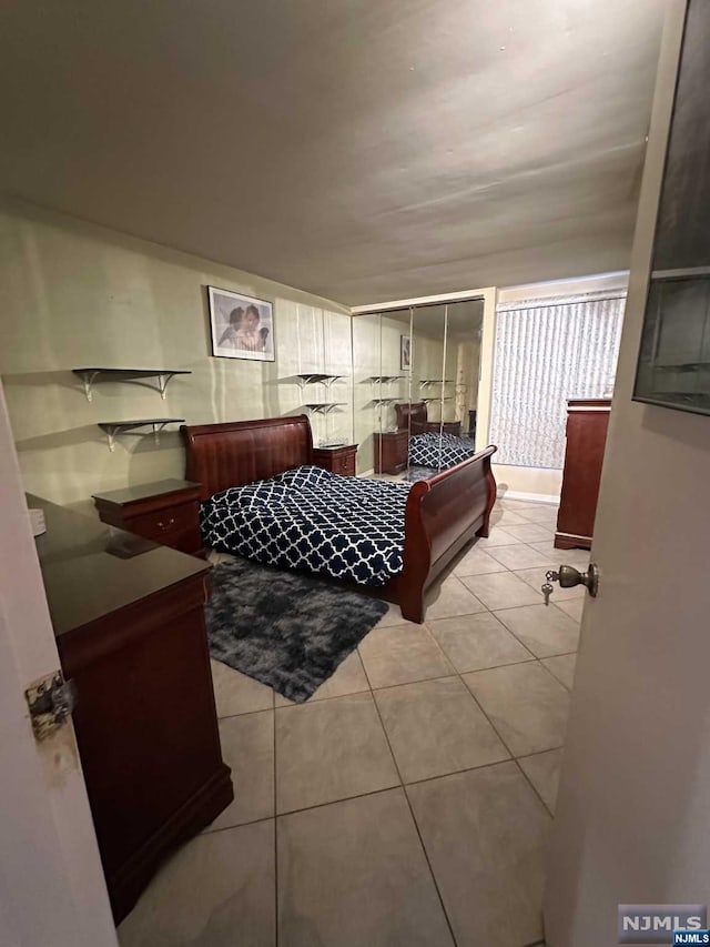 view of tiled bedroom