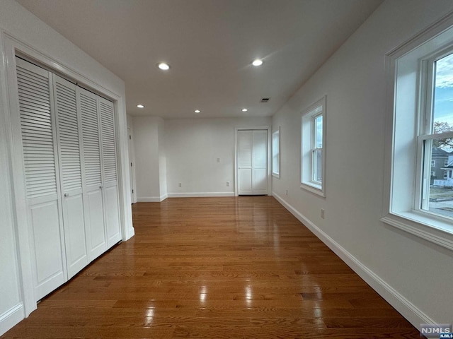 interior space featuring wood-type flooring