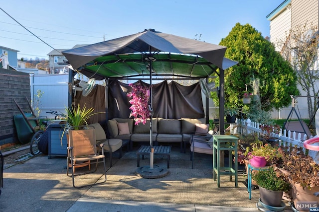 view of patio / terrace featuring outdoor lounge area