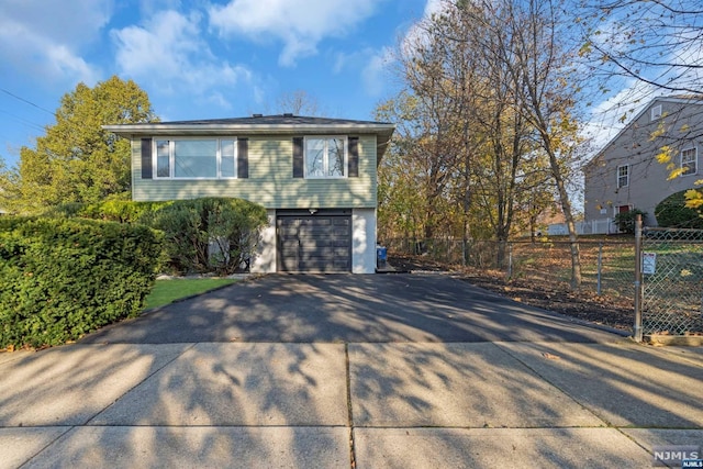 view of front of home featuring a garage