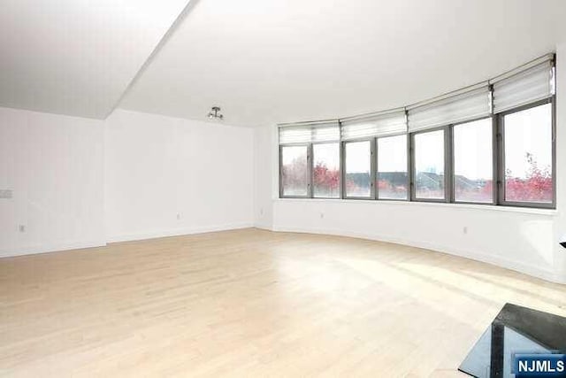 empty room featuring light hardwood / wood-style floors