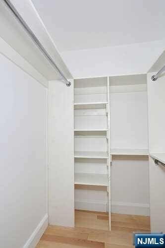 spacious closet with hardwood / wood-style floors