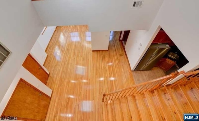 interior space featuring wood-type flooring