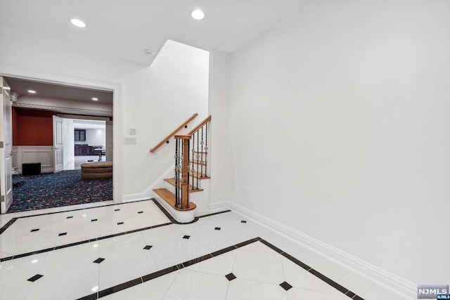 view of tiled entryway