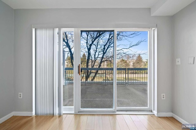 entryway featuring hardwood / wood-style floors