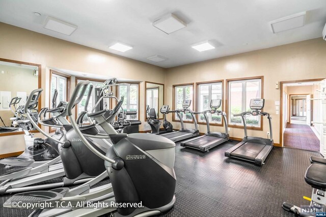 view of exercise room