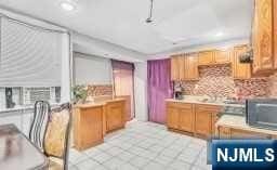 kitchen with tasteful backsplash