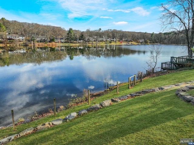 view of water feature