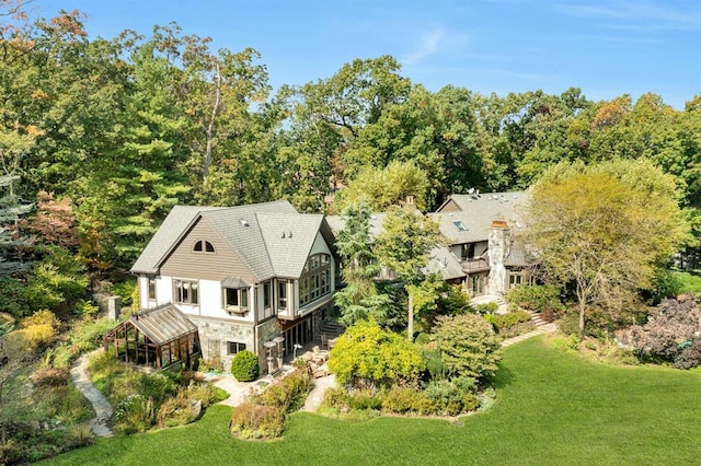 birds eye view of property