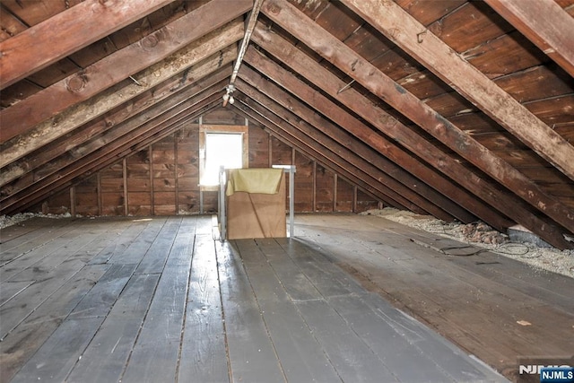 view of attic