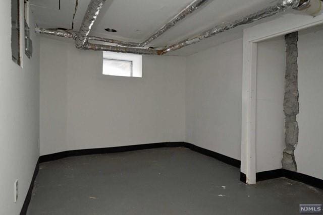 view of basement