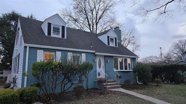 view of cape cod home