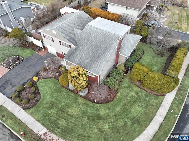 birds eye view of property