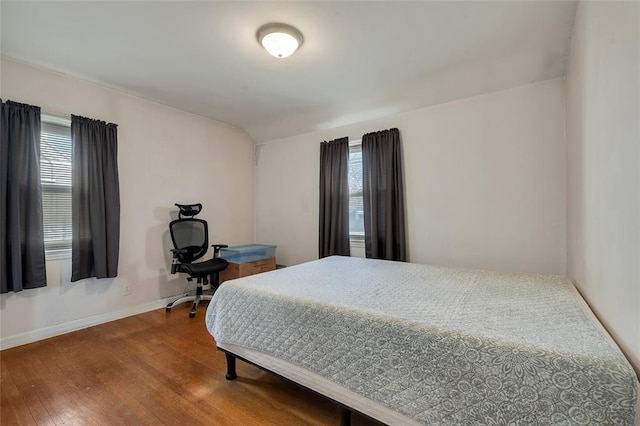 bedroom featuring hardwood / wood-style flooring