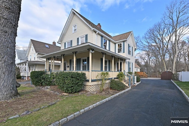 view of front facade with covered porch