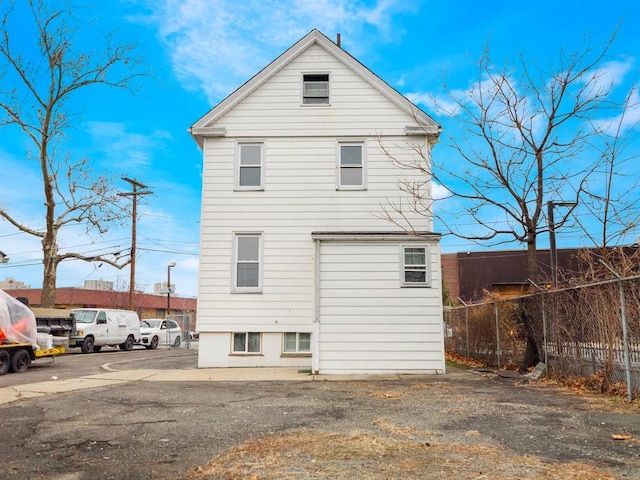 view of rear view of property