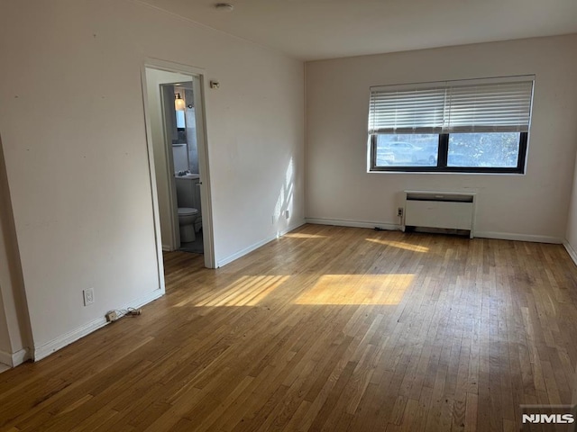 empty room featuring light wood-type flooring