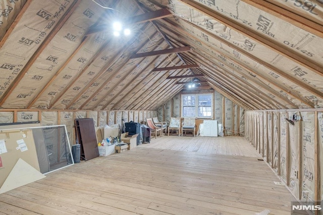 view of attic