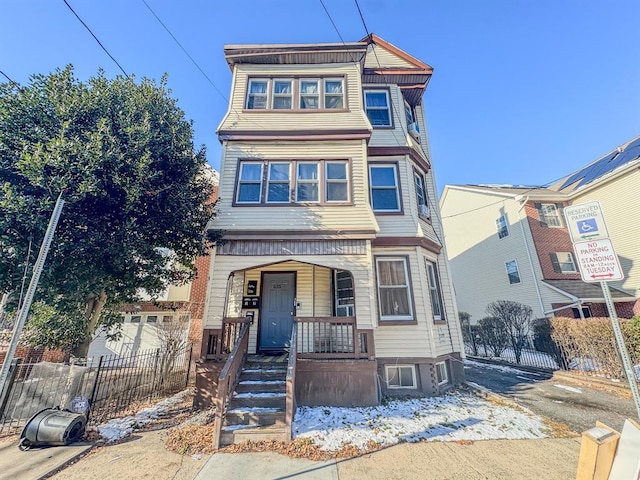 view of front of home with a porch