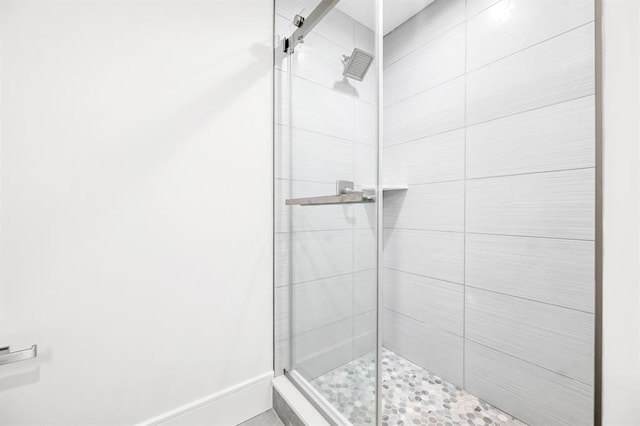 bathroom with walk in shower