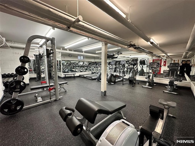 view of exercise room