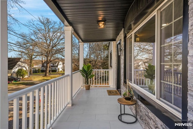 balcony with a porch