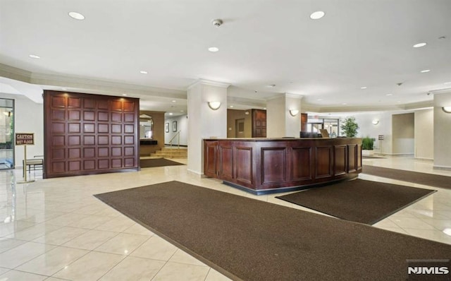 view of reception area