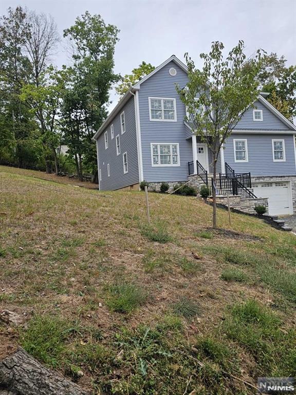 view of front property with a garage