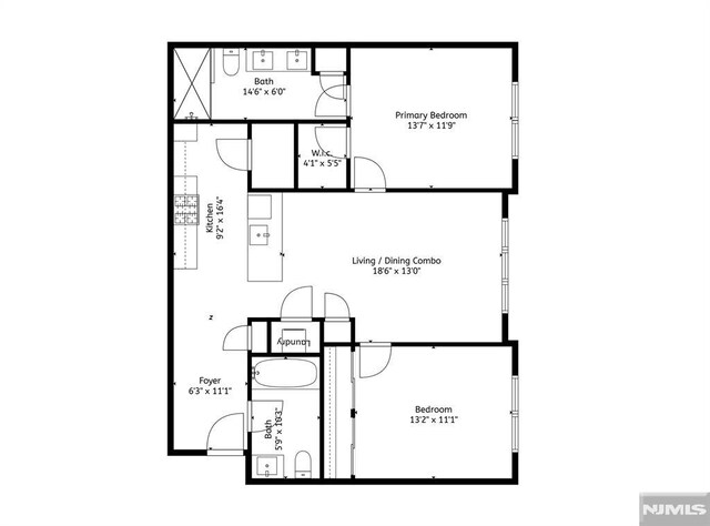 660 Bloomfield Ave Unit 402, Bloomfield, NJ 07003 - floor plan