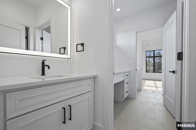 bathroom featuring vanity