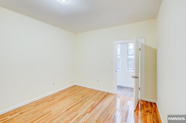 empty room with wood-type flooring