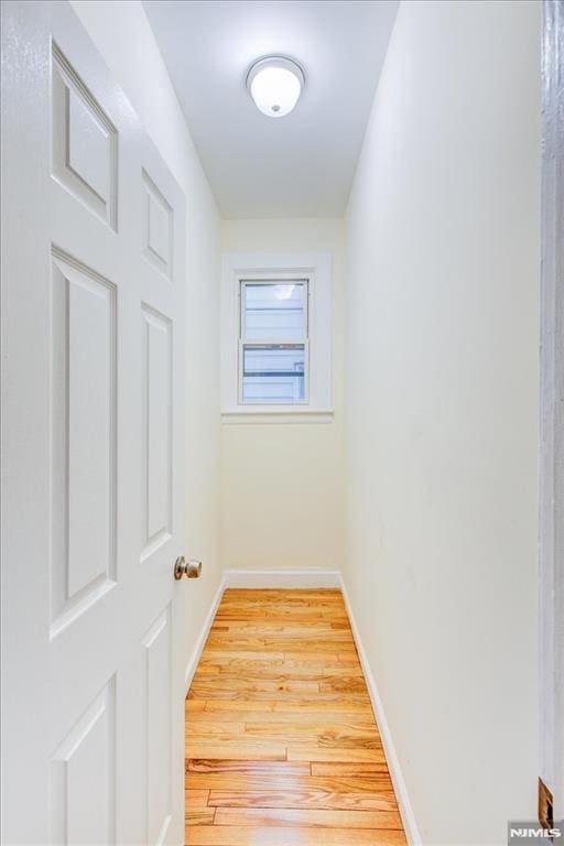 interior space with hardwood / wood-style flooring