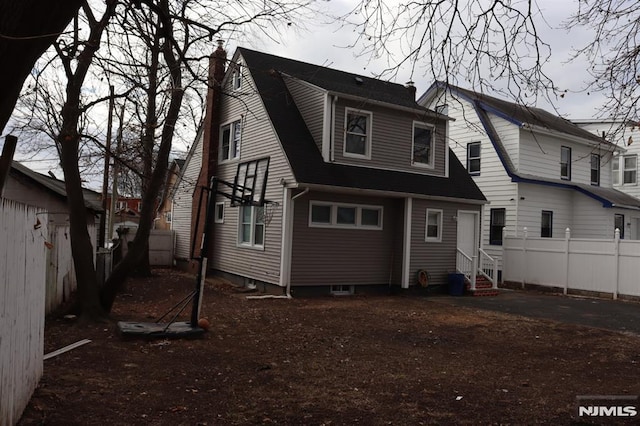 view of rear view of house