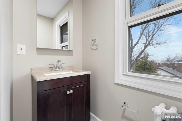 bathroom featuring vanity