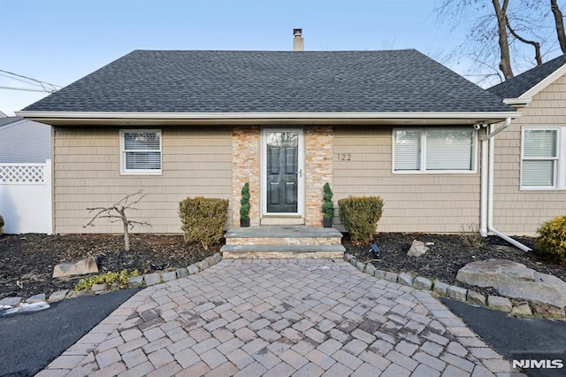 view of front facade featuring a patio