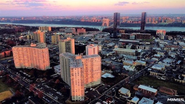 view of city featuring a water view