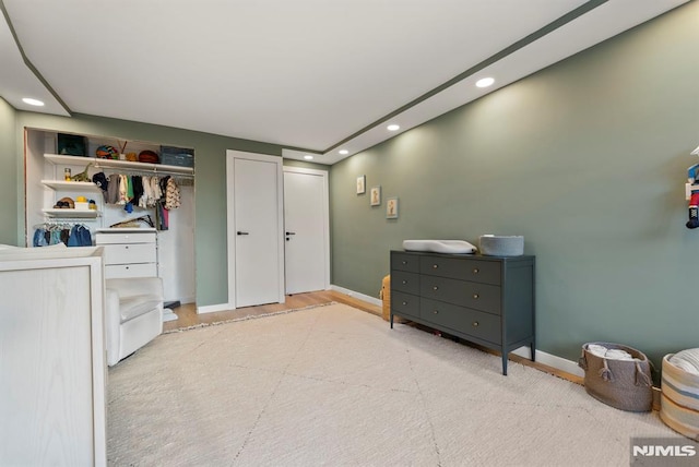 bedroom featuring a closet