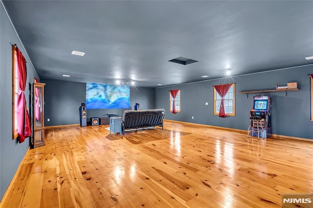 bedroom featuring light hardwood / wood-style floors