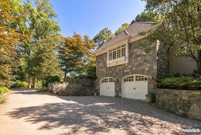 view of home's exterior featuring a garage