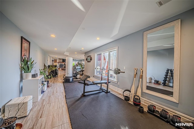 view of exercise room