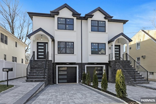 view of front of house featuring a garage