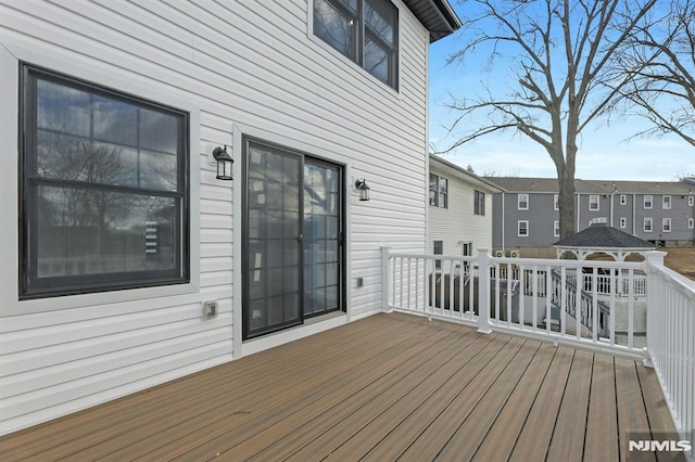 view of wooden terrace