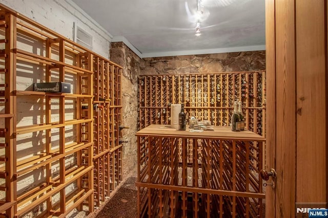 view of wine room
