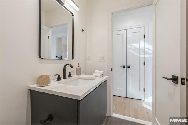 bathroom featuring vanity