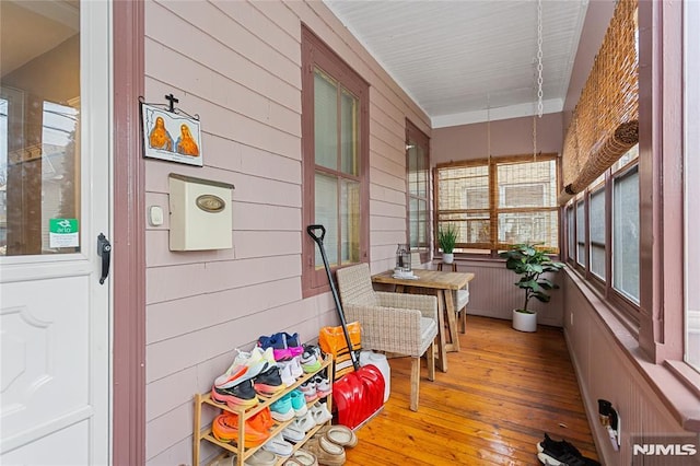 view of sunroom