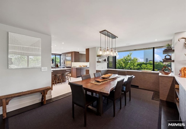 view of dining room