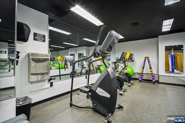 view of exercise room