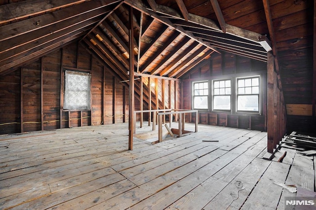 view of attic