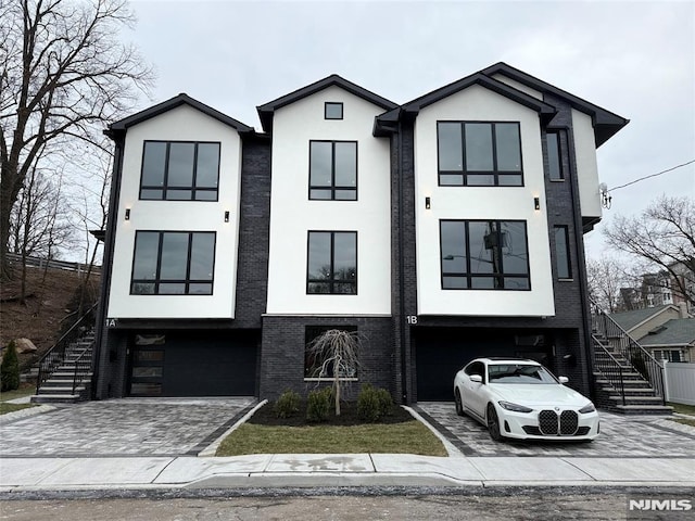 modern home with a garage