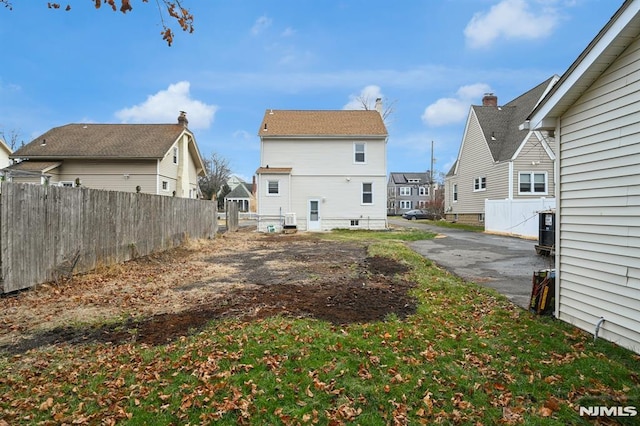 view of back of property